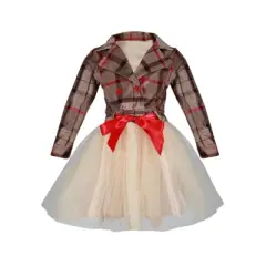 Girls Beautiful Beginning Blazer Tutu Dress - Mia Belle Girls