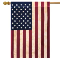 Tea Stained American House Flag American Flag 28" x 40" Briarwood Lane