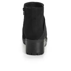 Women's WIDE FIT River Wedge Ankle Boot - black | EVANS