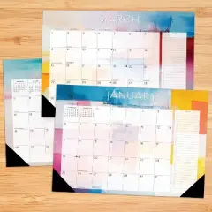 Willow Creek Press 17"x12" 2026 Abstract Art Small Monthly Deskpad