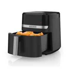 BLACK+DECKER Purify 2QT Air Fryer, Timer with Auto Shut-off and Shake Reminder, Digital LED Touchscreen and 9 Presets, 1000W, Dishwasher Safe Parts