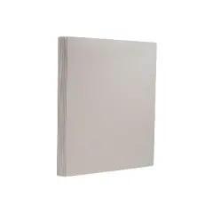 JAM Paper Extra Heavyweight 130 lb. Cardstock Paper 8.5" x 11" Light Gray 25 Sheets/Pack (296631632)