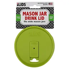 iLIDS 3pk Bright Wide Mouth Drink Lid - Aqua/Lime/Coral: Dishwasher-Safe, Cold Beverages, Wide Straws Compatible