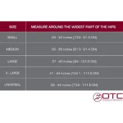 OTC Abdominal Binder for Women, Ribbed Elastic Compression, Select Series, Grey