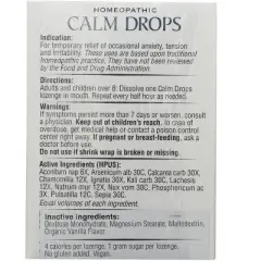 Historical Remedies Homeopathic Calm Drops 30 Lozenges