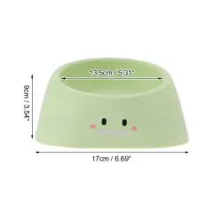 Unique Bargains Non-Skid Puppy Bowl Green 1 Pc