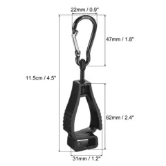 Unique Bargains Glove Keeper Gloves Grabber Catcher Prevent Losing Hook Clips Holder Helmet Hanger 2 Pcs
