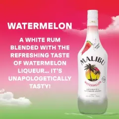 Malibu Watermelon Flavored Caribbean Rum - 750ml Bottle