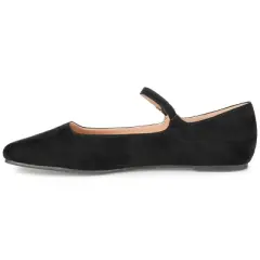Journee Collection Womens Carrie Buckle Square Toe Mary Jane Flats