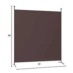 Costway Single Panel Room Divider Privacy Partition Screen for Office Home Coffee