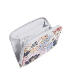 Vera Bradley Women's Outlet Cotton Small Zip-Around Wallet