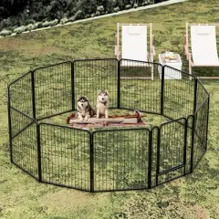Metal Pet Playpen,Dog Pen Outdoor,Play Pen For Puppy,Rabbit Playpen,Chicken Wire Fence,Poultry Netting,Dog Corral Indoor-Cuddlewood
