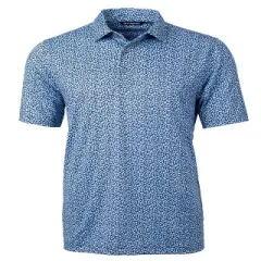 Cutter & Buck Pike Magnolia Print Stretch Men's Polo Shirt