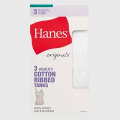Hanes Women's 3pk Tank Top - White