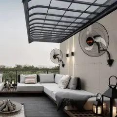 VEVOR Wall Mount Fan, 2 PCS 20 inch Oscillating, 3-speed High Velocity Max. 4000 CFM Industrial Wall Fan for Indoor, Commercial, Residential