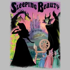 Men's Sleeping Beauty Silhouettes Poster T-Shirt