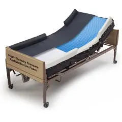 ProHeal Multi-Tiered Foam Hospital Raised-Rail Bed Mattress - 36" x 76" x 6"