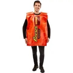 Rubies Adult Hershey's Reese's Peanut Butter Cup Halloween Costume Apparel Set Orange One Size