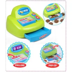 Ready! Set! Play! Link Sunday Shopper Supermarket Cash Register Playset With Food Pieces and Accessories