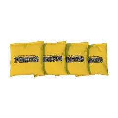 MLB Pittsburgh Pirates Corn-Filled Cornhole Bags Yellow - 4pk