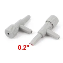 Unique Bargains Adjustable Aquarium Fish Oxygen Air Line Tubing Flow Control Valve Gray 20 Pcs