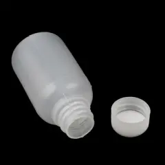 Unique Bargains Travel Alcohol Liquor Mini Plastic Empty Bottle 20ML White 5 Pcs