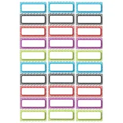 Ashley Productions Die-Cut Magnetic Foam Color Chevron Labels/Nameplates, 30 Per Pack, 3 Packs