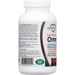 Cardiotabs Extra Strength Omega3 + Vitamin D3 - 2040 mg Omega-3 Fish Oil, 1300 mg DHA+EPA & 600 IU Vitamin D3, 120 Sofgels per Bottle - 60 Day Supply