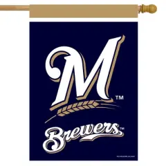 Briarwood Lane Milwaukee Brewers House Flag MLB Licensed 28" x 40"