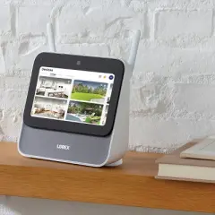 Lorex Smart Home Security Center Wi-Fi System with 2K Battery-Operated Outdoor Cameras (2 Cameras)