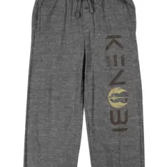 Star Wars Obi-Wan Kenobi Logo Men's Graphite Heather Sleep Pajama Pants