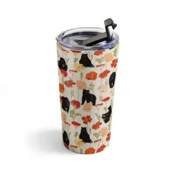 Iveta Abolina California Poppies and Bears 20 oz Stainless Steel Travel Mug - Deny Designs