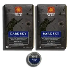 Copper Moon Dark Sky Blend Dark Roast Coffee Pods - 24ct