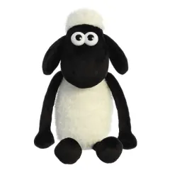 Aurora Large Shaun The Sheep Playful Stuffed Animal White 17"