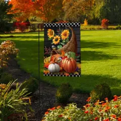 Briarwood Lane Fall Garden Flag 12x18 For Outdoor Horn of Plenty For Fall Garden Flag Flags For Outside