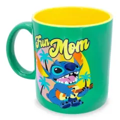 Silver Buffalo Disney Lilo & Stitch "Fun Mom" Ceramic Mug | Holds 20 Ounces