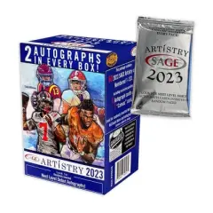 2023 Sage NFL Artistry Football Trading Card Blaster Box