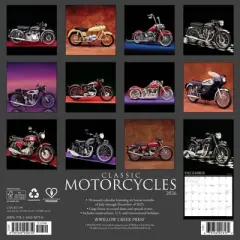 Willow Creek Press 2026 Classic Motorcycles Wall Calendar