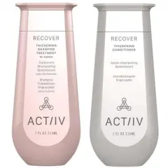 ACTiiV Hair Science Recover Shampoo & Conditioning System for Women (7 oz Duo Set) Active Thickener and Fuller Hair, Helps with Hair Loss