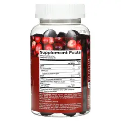 California Gold Nutrition Cranberry & Probiotic Gummies with Cranberry Concentrate, Fructooligosaccharides and Bacillus coagulans, Natural Cranberry,