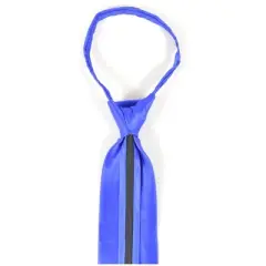 Men's Silk Solid Color Pre-tied Zipper Neck Tie