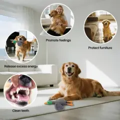 Allforpaws Squeaky Latex Dog Toys Filled with Crepe Paper Plush Wings, Soft Wing Mallard, 11.22", Gray