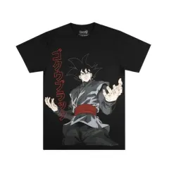 Dragon Ball Super Oversized Goku Black With Kanji Men's Black T-shirt