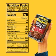 Bush's Grillin' Hot Honey Baked Bean - 21.7oz