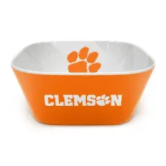 NCAA Clemson Tigers Serving Bowl: Melamine Rounded Square, 15 Volume Capacity