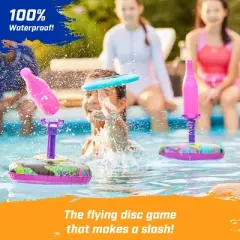 Swimways Hydro Bottle Splash, Pool Toys for Kids and Adults, Throwing Disc Swimming Pool Game, Outdoor Toys for Kids Aged 5 & Up