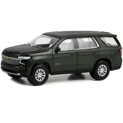 2022 Chevrolet Tahoe Premier Evergreen Gray Metallic "Showroom Floor" Series 2 1/64 Diecast Model Car by Greenlight