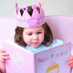Tickle & Main Princess Potty Training Gift Set with Book, Potty Chart, Star Magnets, and Reward Crown for Toddler Girls