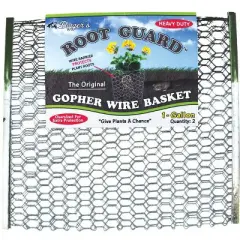 Digger's Root Guard 13.5 in. H X 13 in. W X 0.3 in. D Silver Coated Wire Gopher Wire Basket