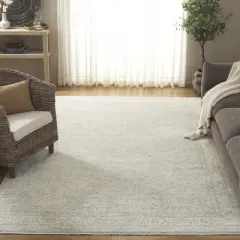 April APL216 Power Loomed Indoor Area Rug - Ivory/Grey - 8'x10' - Safavieh